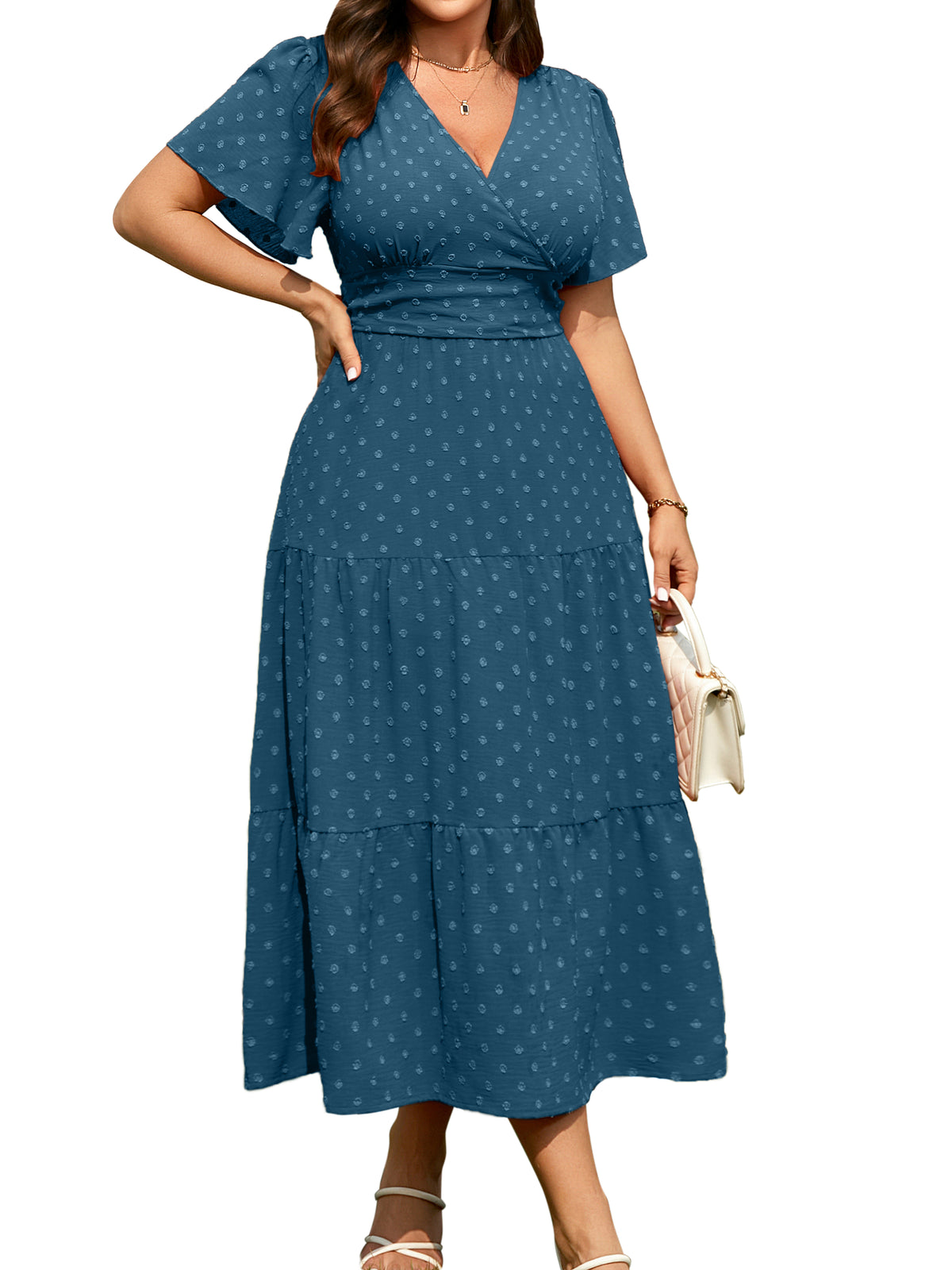 Plus Size Swiss-Dot V-Neck Maxi Dress — Dusty Blue — 11.jpg