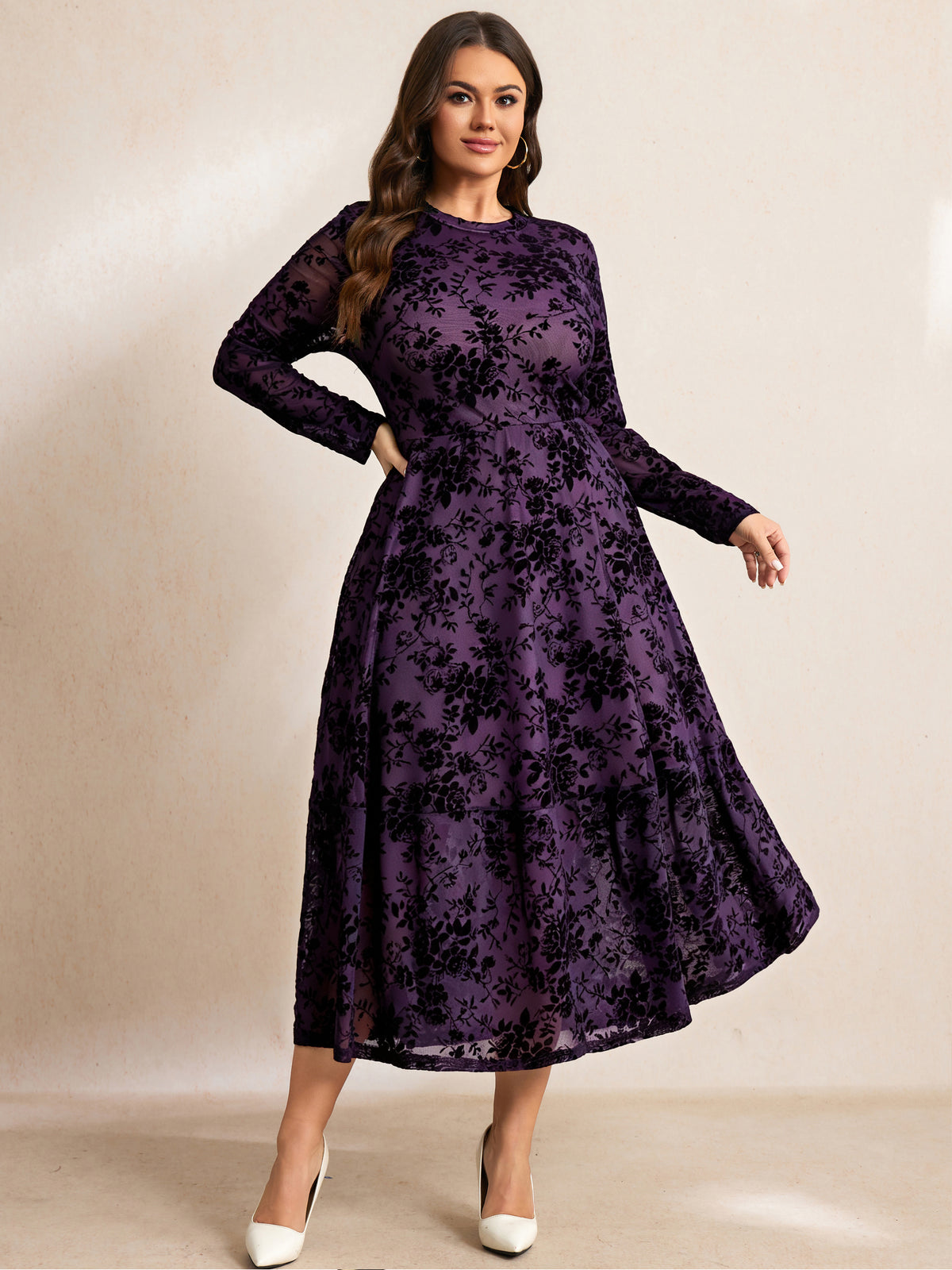 RWJ 6794 Purple Flocking Floral 2-1.jpg