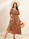 Brown Floral