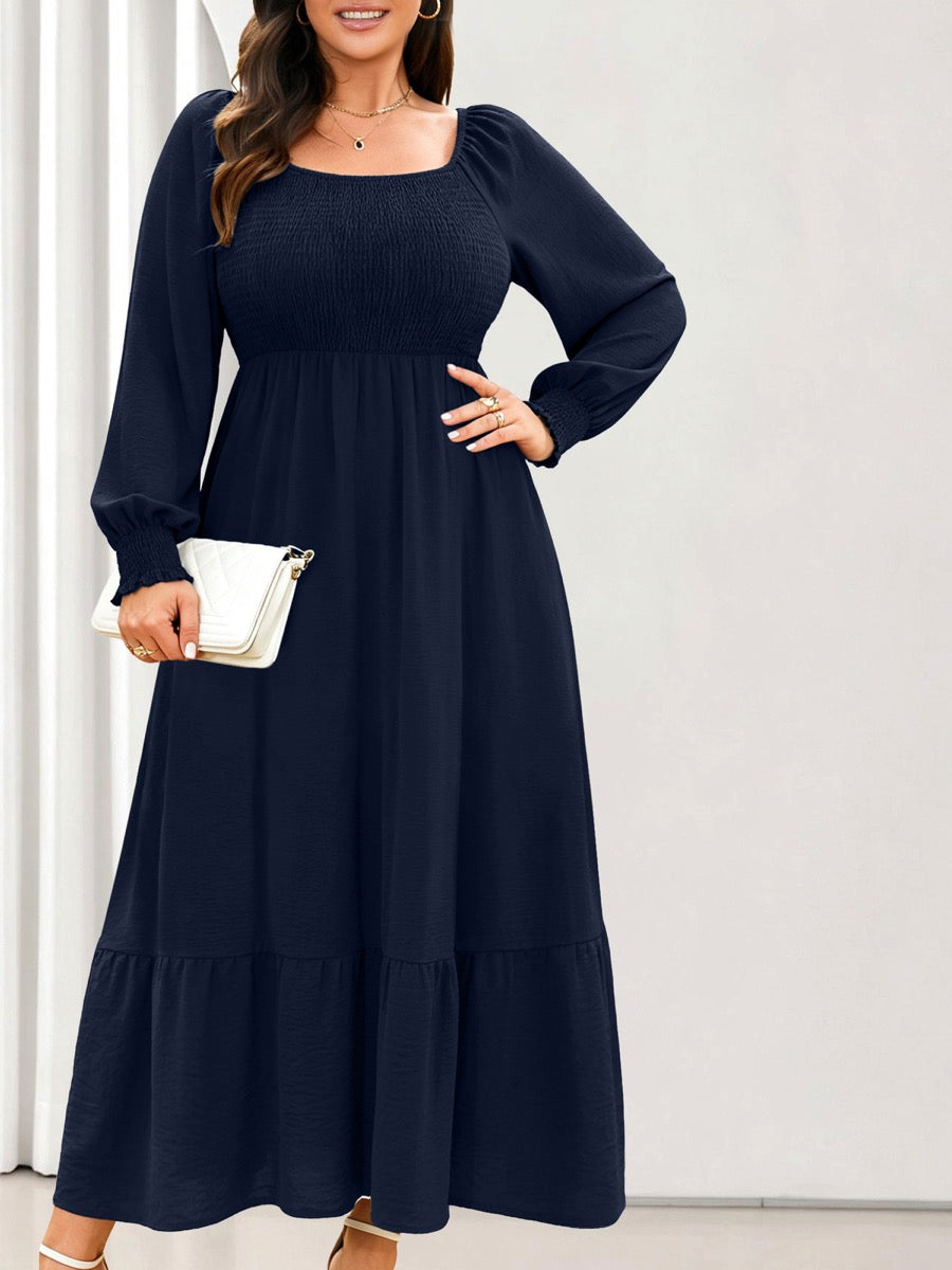 RWJ 6681 Navy Blue dress detail crop, 3:4