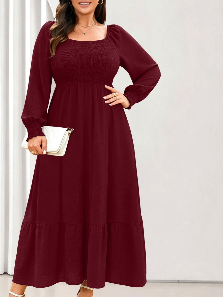 RWJ 6681 Wine Red dress detail crop, 3:4