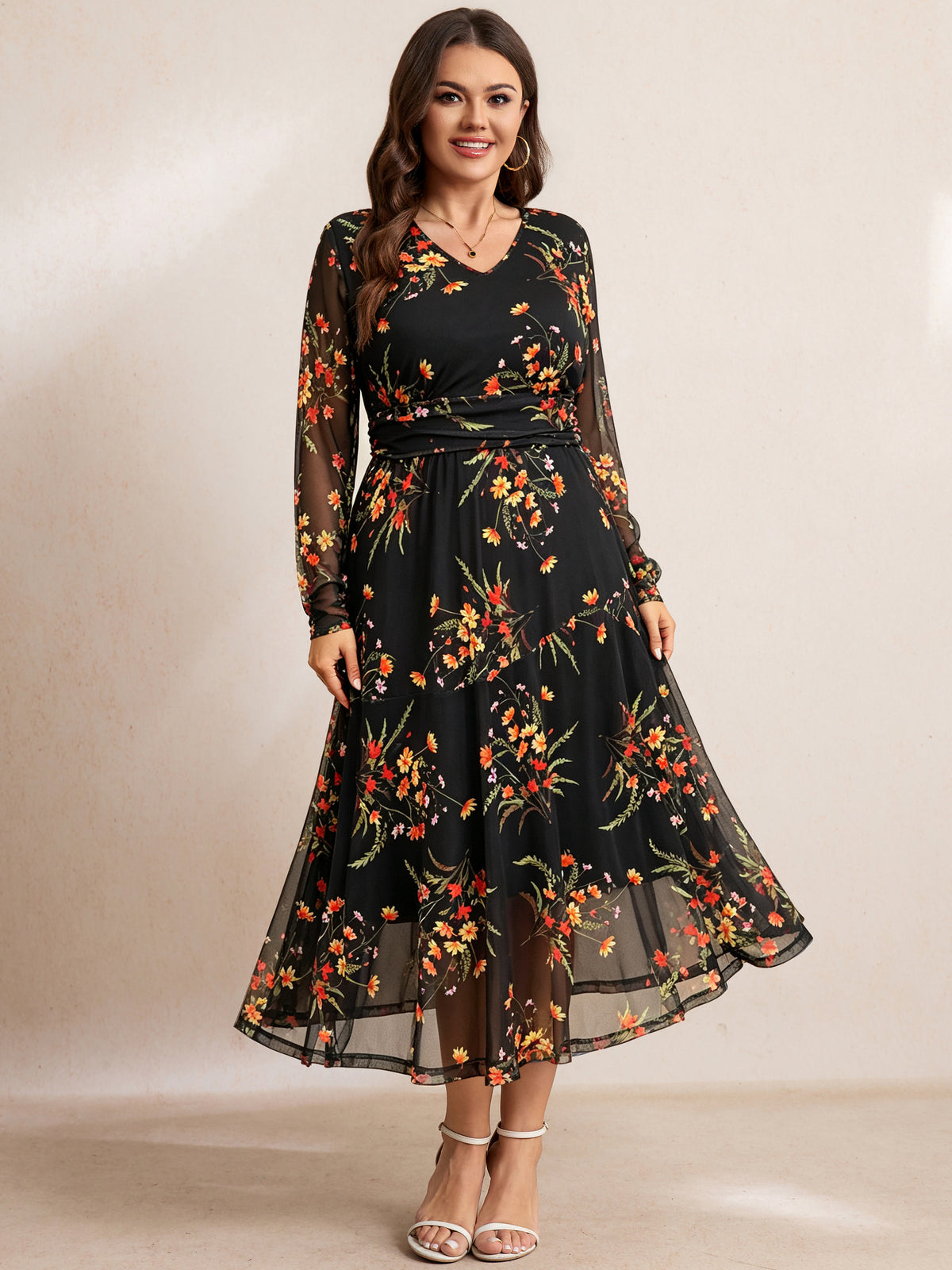 RWJ 6803 Black Yellow Floral 首图.jpg
