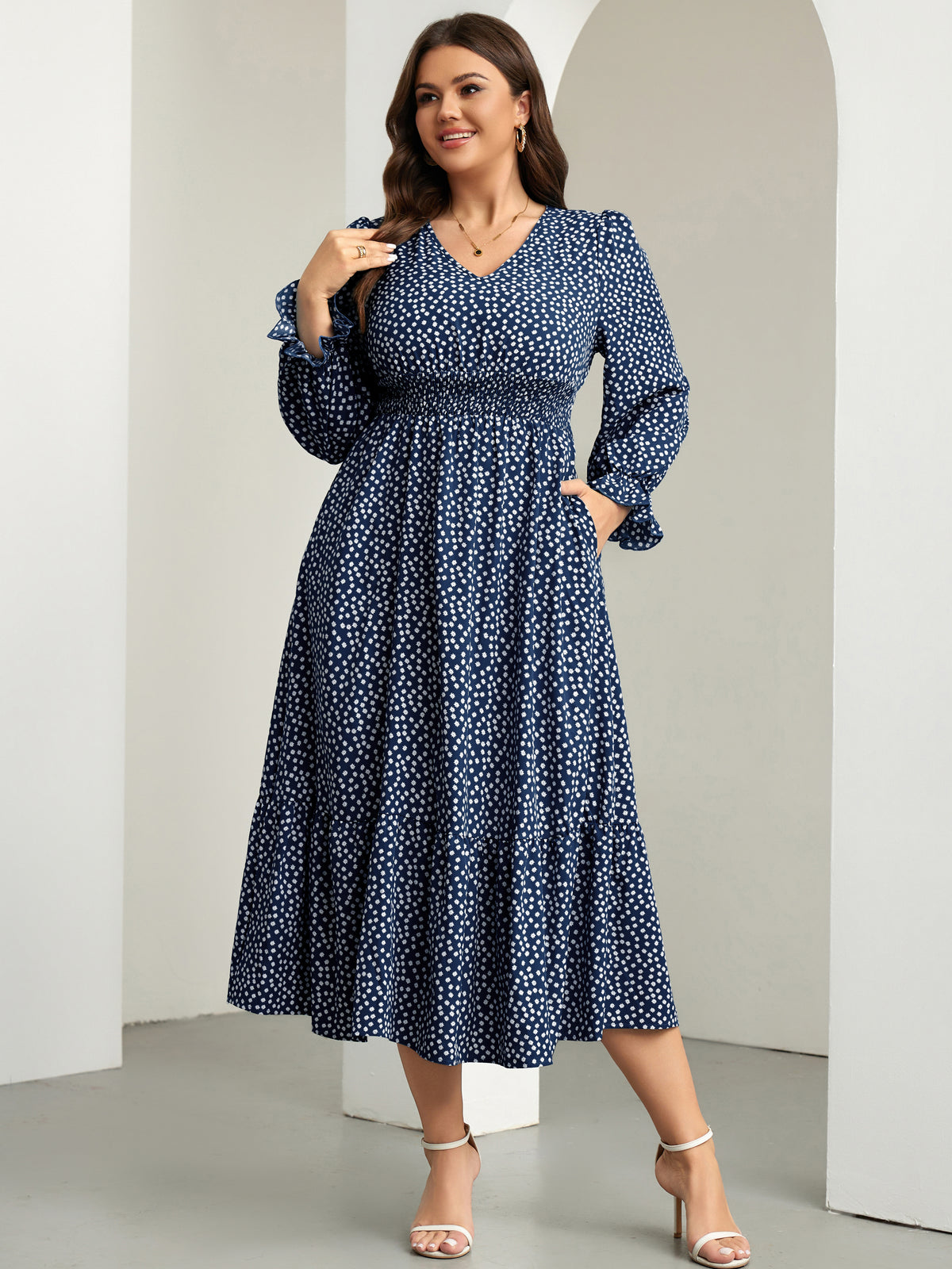 RWJ 6406 Floral Navy Blue second image