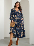 Navy Blue Floral