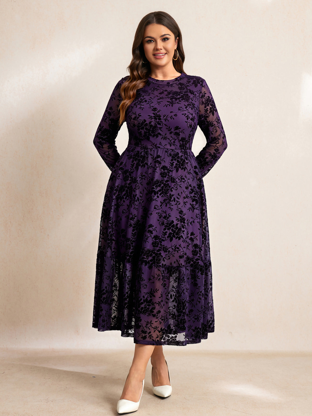 RWJ 6794 Purple Flocking Floral 首.jpg