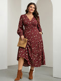 Burgundy Floral