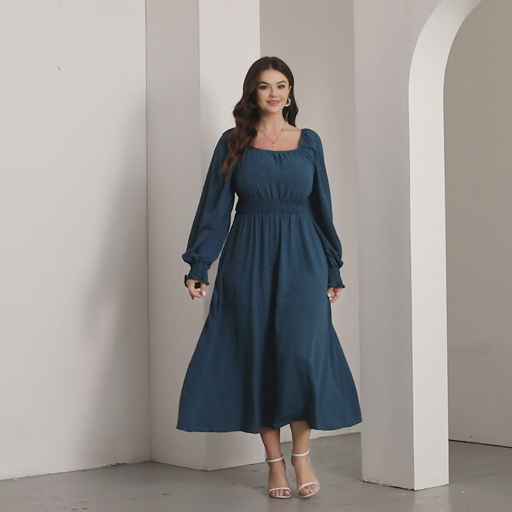 RWJ 6403 Navy Blue dress video
