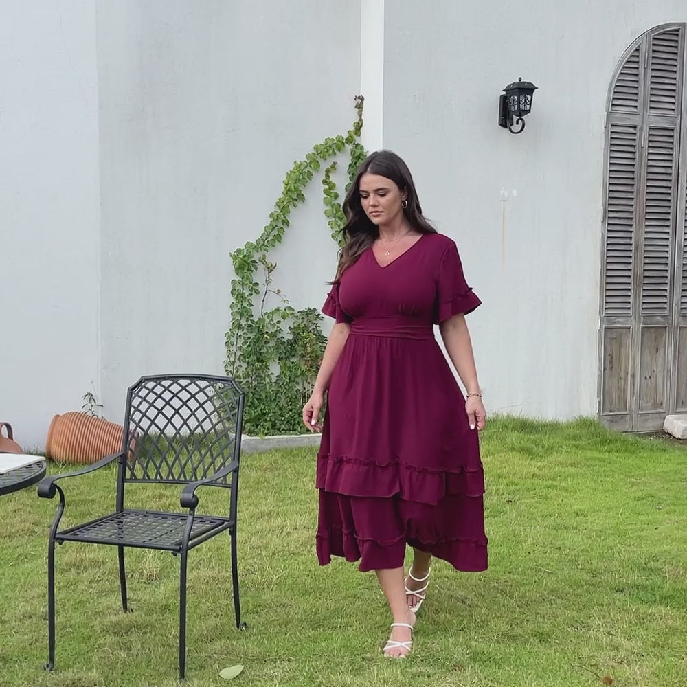 RWJ 6732 Red dress video