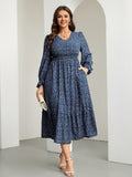 Floral Navy Blue