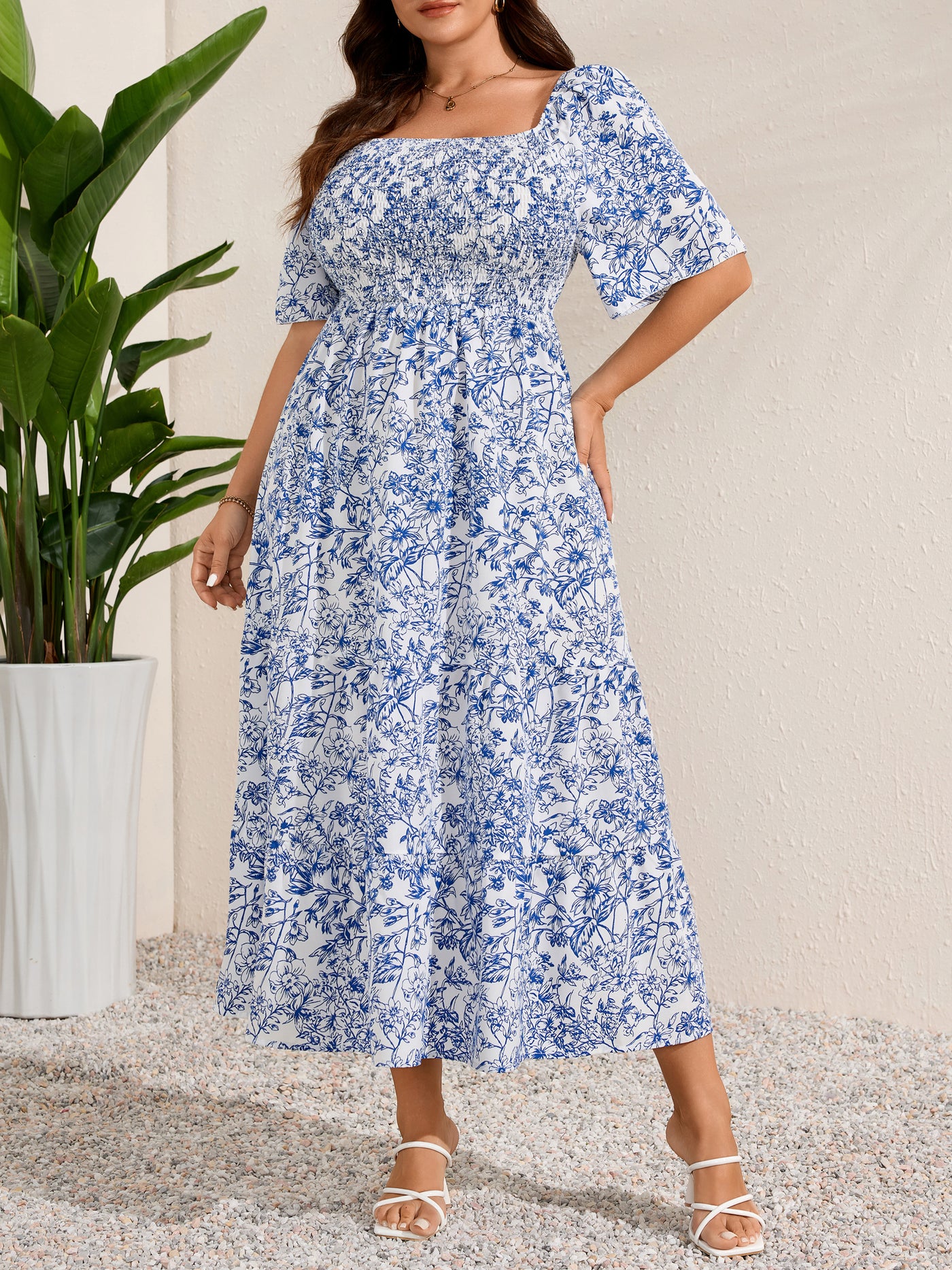 RWJ 6734 Blue White Floral product image 34