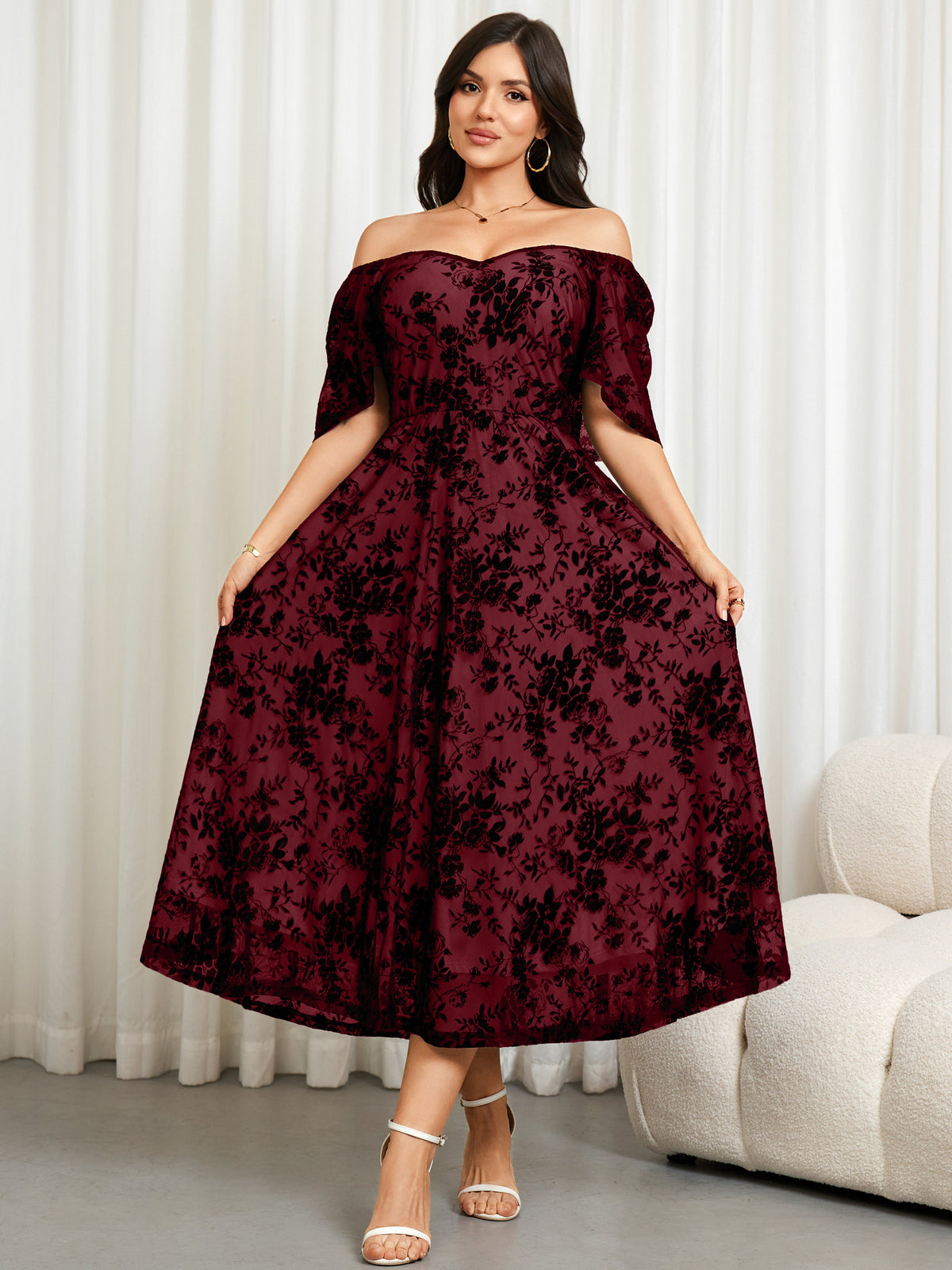 RWJ 6768 Burgundy detail image
