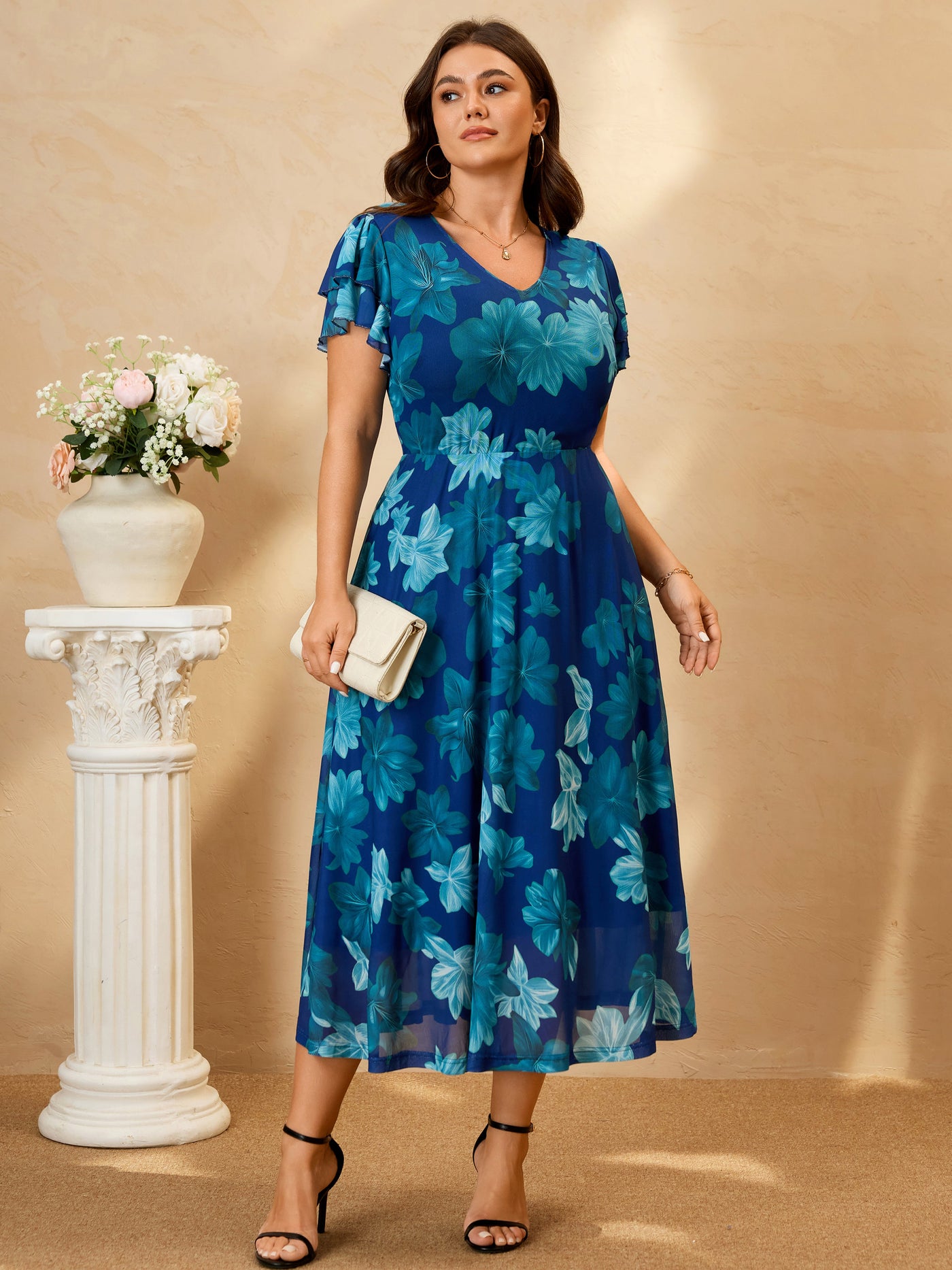 RWJ 6790 Blue Floral detail image