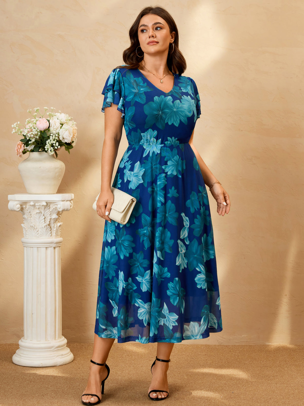 RWJ 6790 Blue Floral detail image