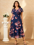 Navy Blue Floral