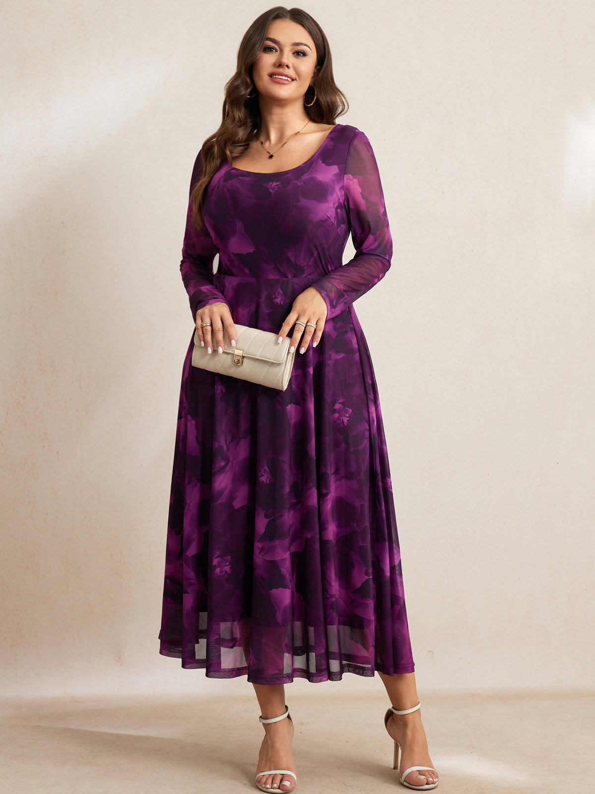 RWJ 6805 Purple Floral detail image