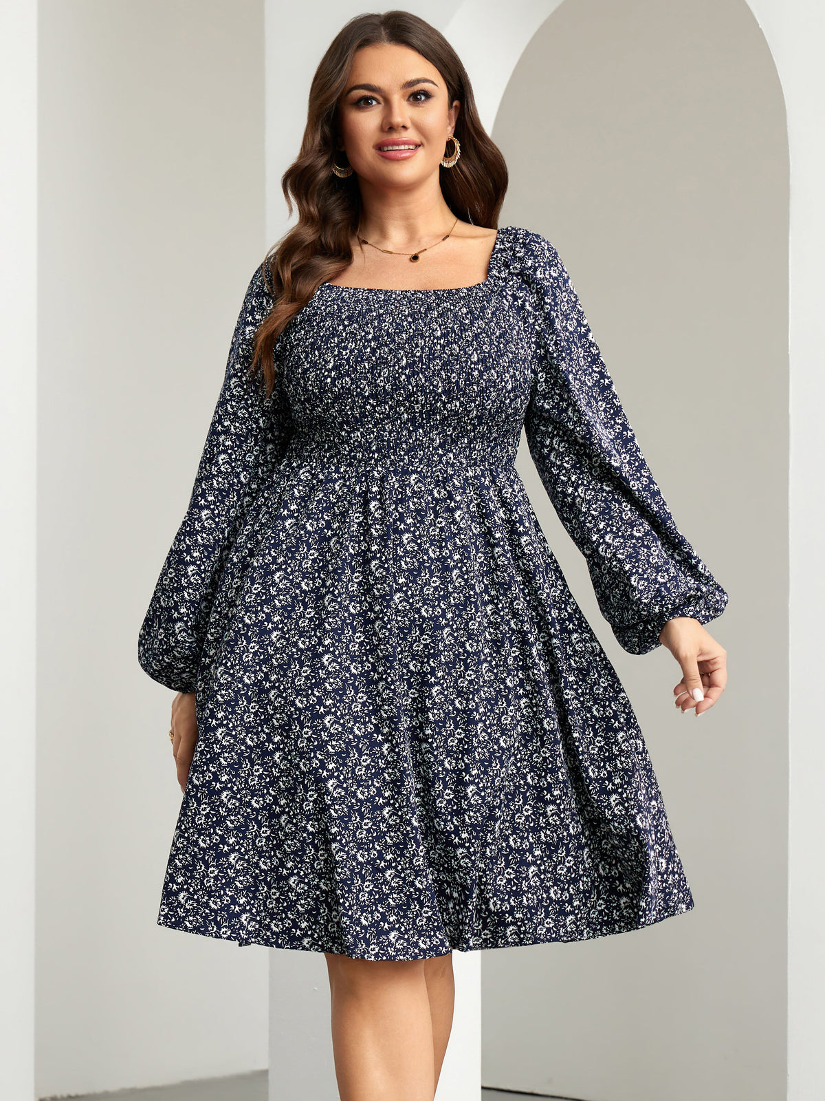 RWJ 6807 Floral Navy Purple detail image