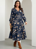 Navy Blue Floral