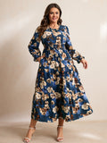 Navy Blue Floral